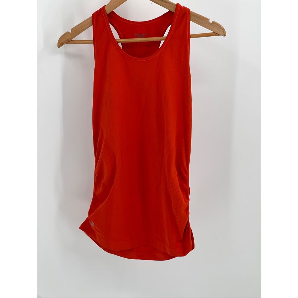 Athleta Tank Top Racer Back Women’s Small Orange Yoga Gym